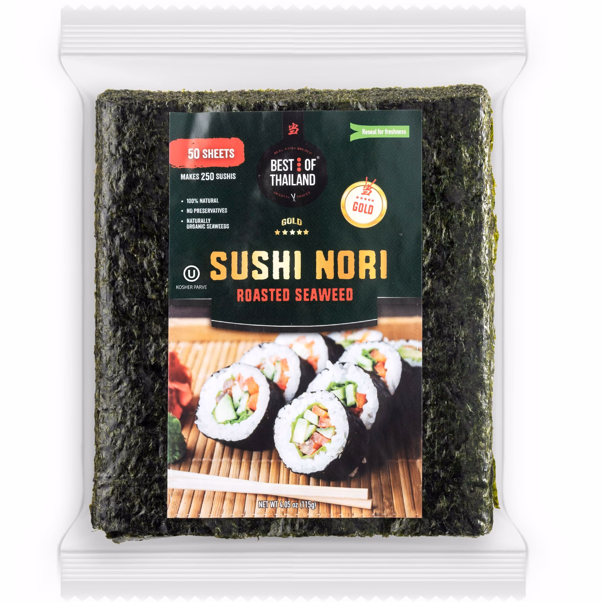 ¿Cuáles son las mejores hojas de alga para sushi?