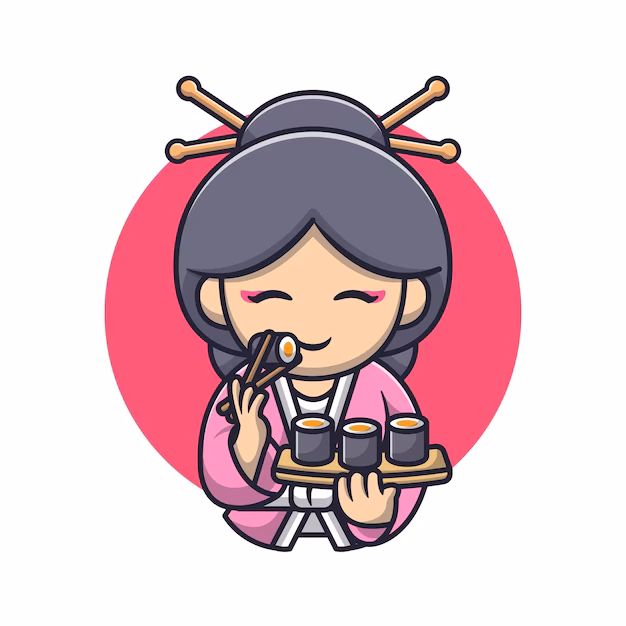 ¿Cómo puedes agregar GIF animados y populares de sushi a tus conversaciones?