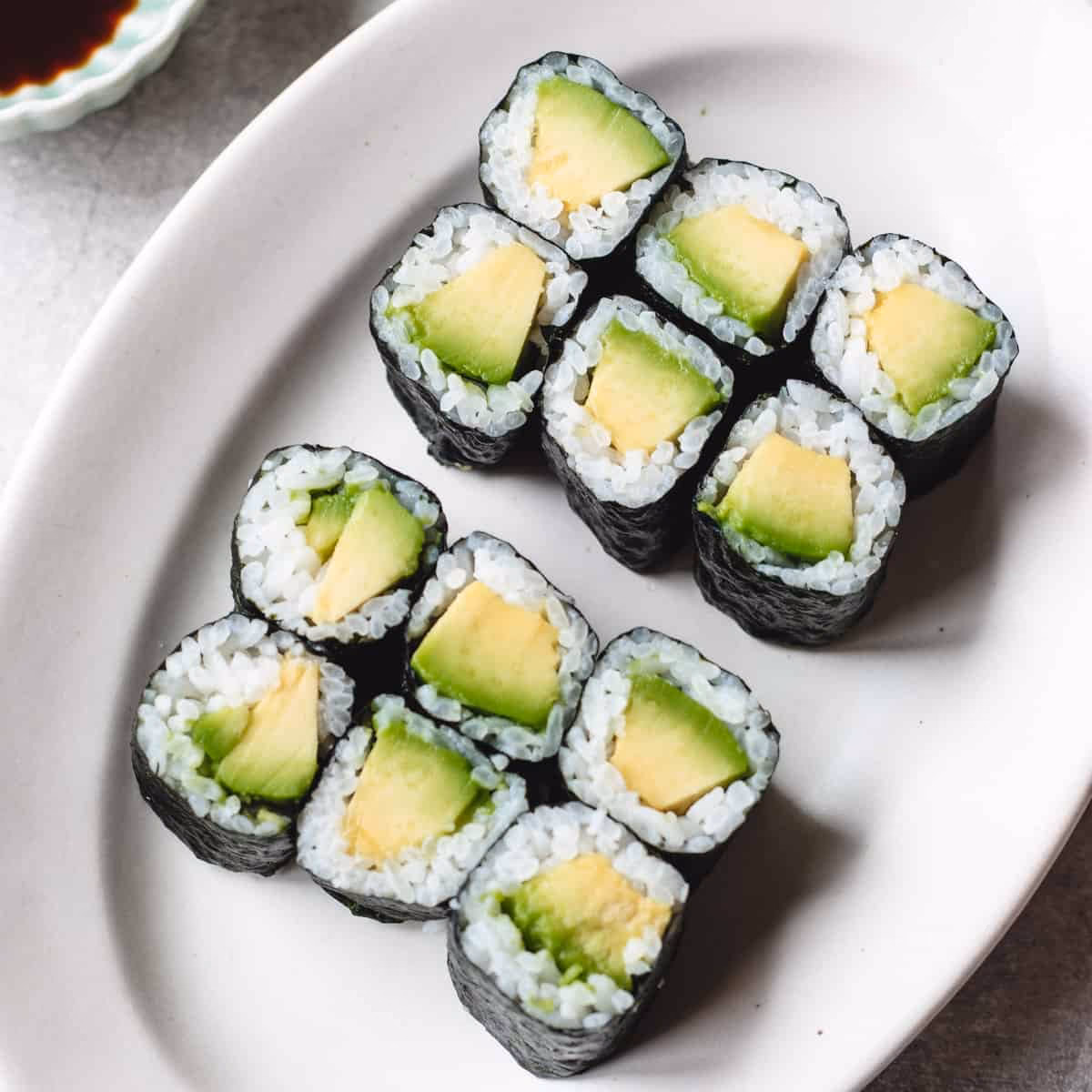 Are avocado sushi rolls vegan?