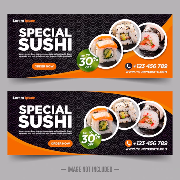 How many sushi banner stock images are there?
