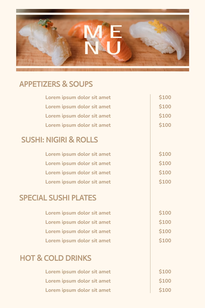 What are the best restaurant menu designs?