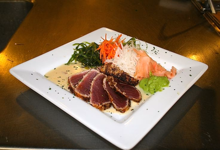 How do you know if sashimi tuna is marinated?