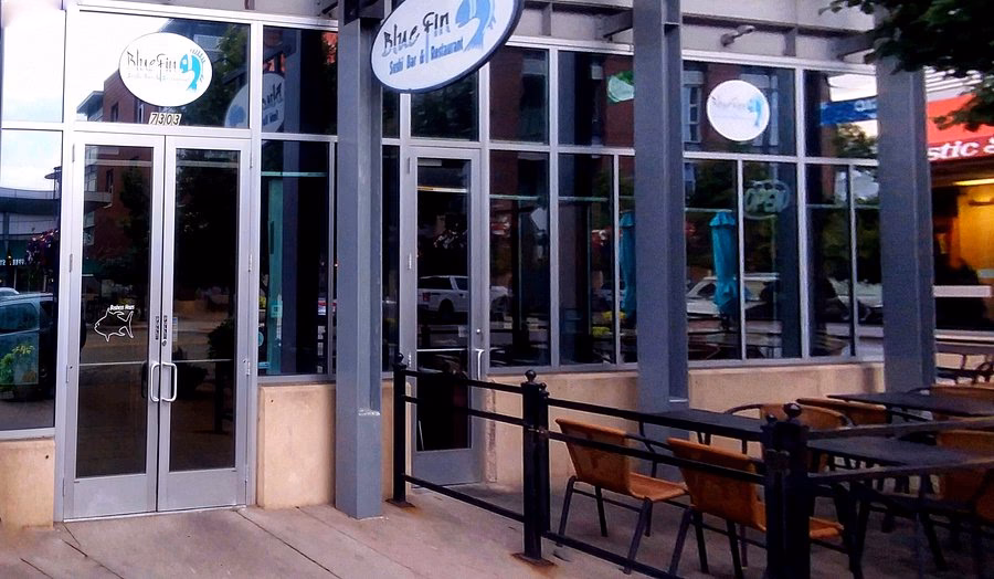 Who owns Blue Fin sushi bar?