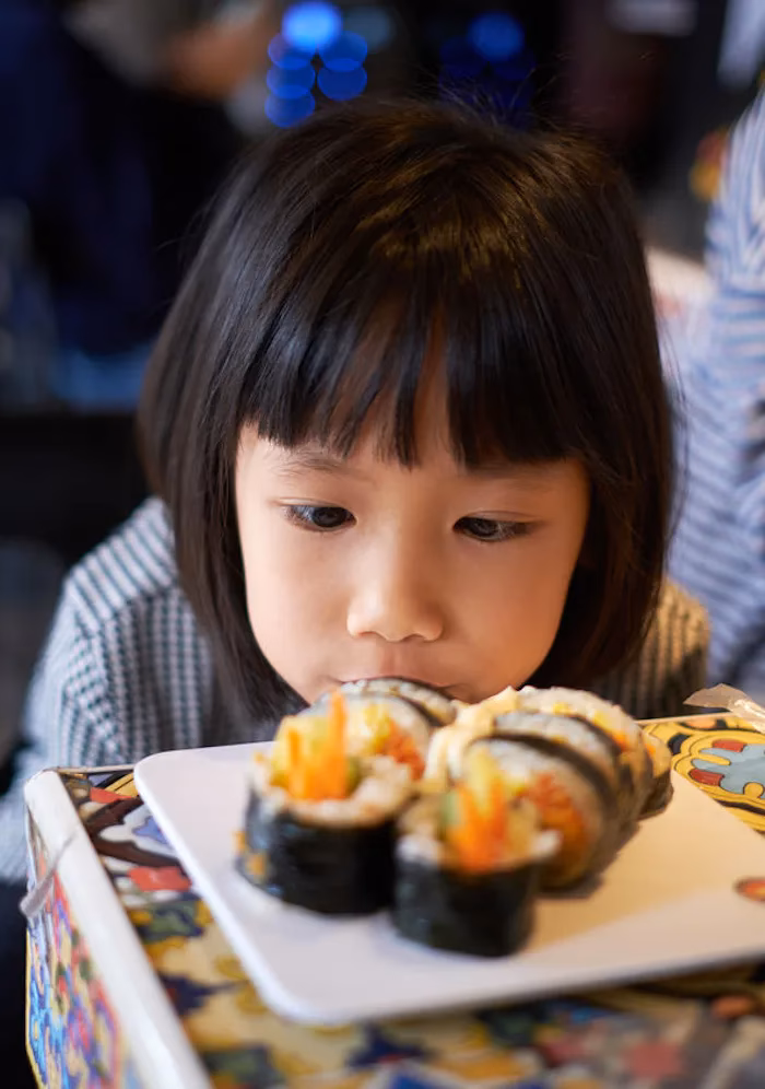 When should a child eat sushi?