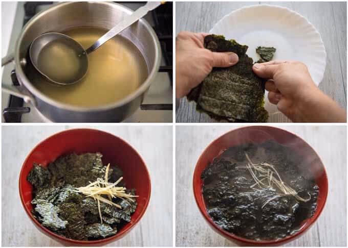 What is roasted seaweed soup?