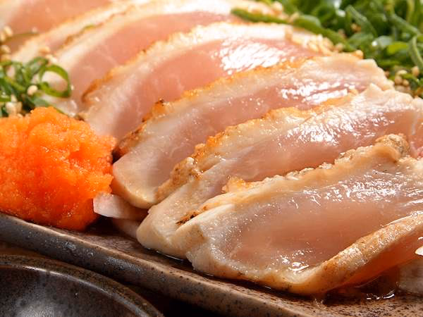 What is raw chicken sashimi?