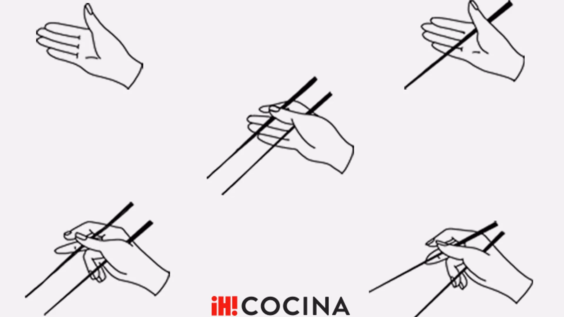 ¿Cómo mantener el palillo inferior y no soltar el superior?