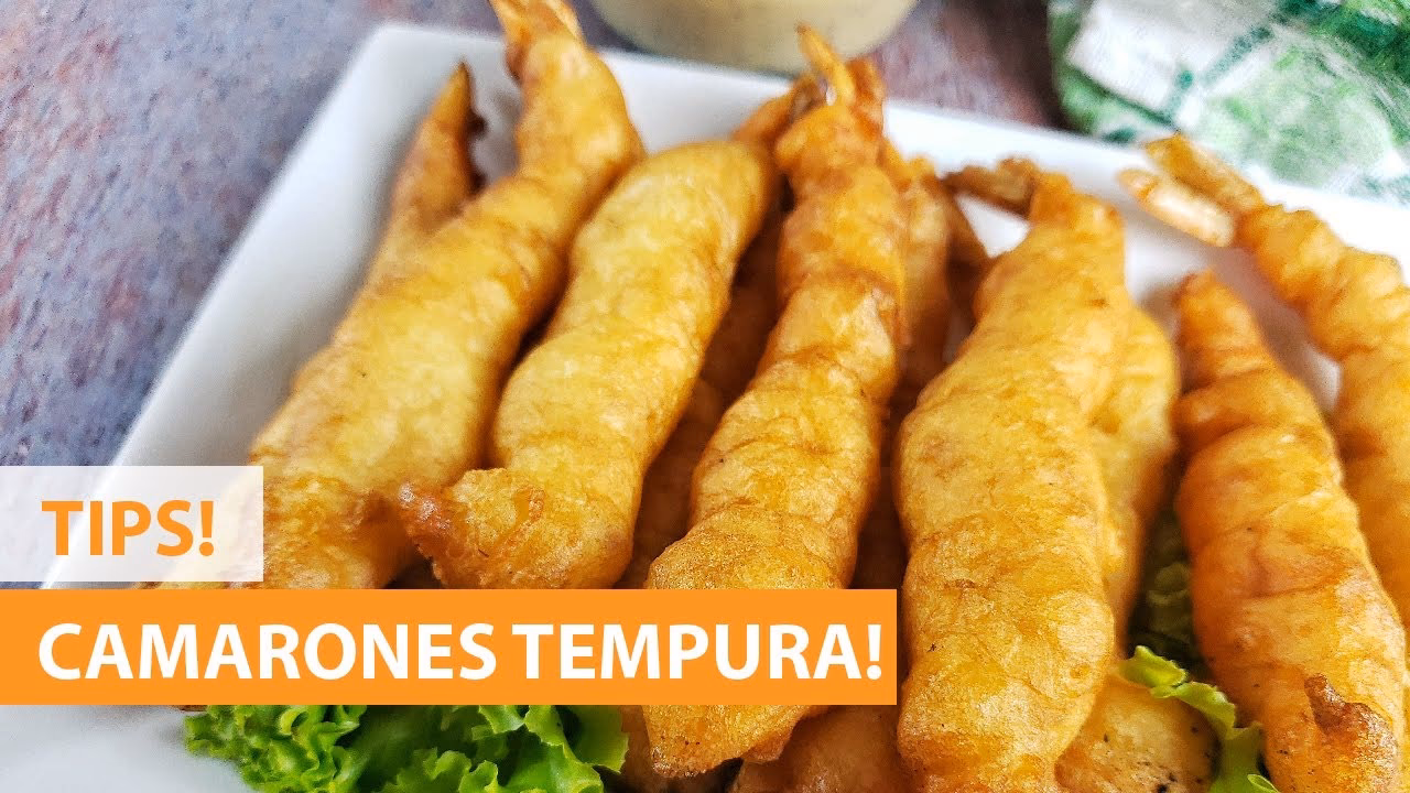 ¿Cómo se prepara el camarón tempura?