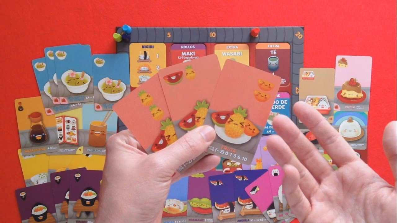 ¿Cuántos jugadores pueden jugar sushi go Party?
