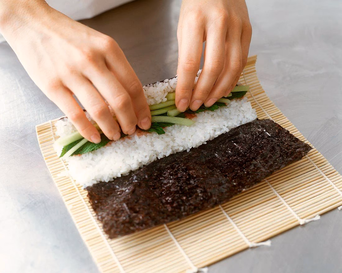 ¿Qué tipo de alga es el sushi?