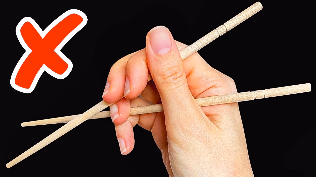 Como segurar o hashi?