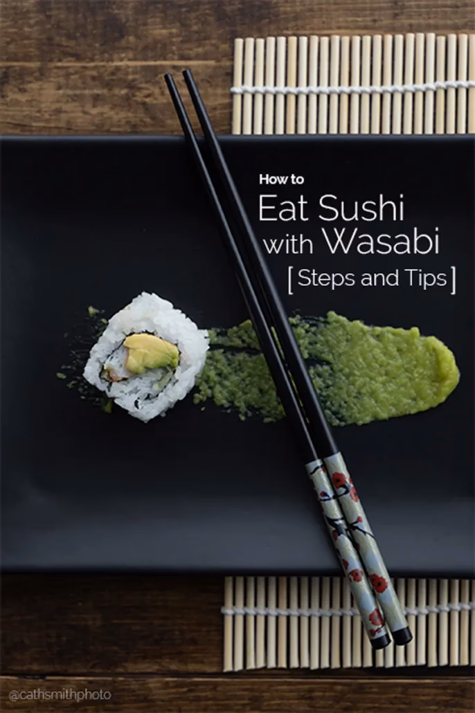 ¿Cómo tomar el wasabi?