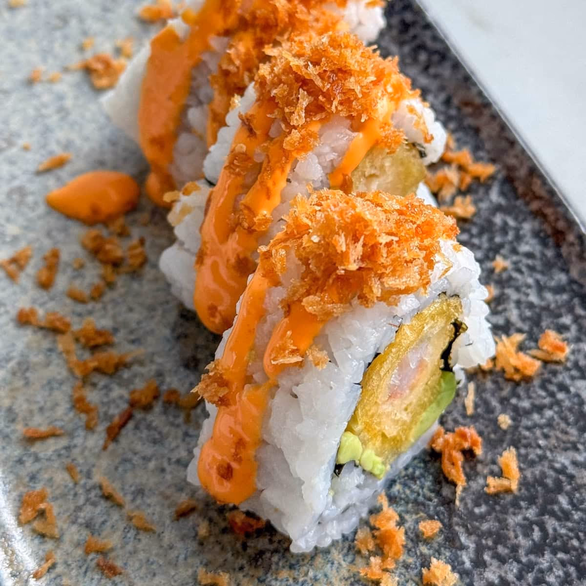 How do you make a fried sushi roll?