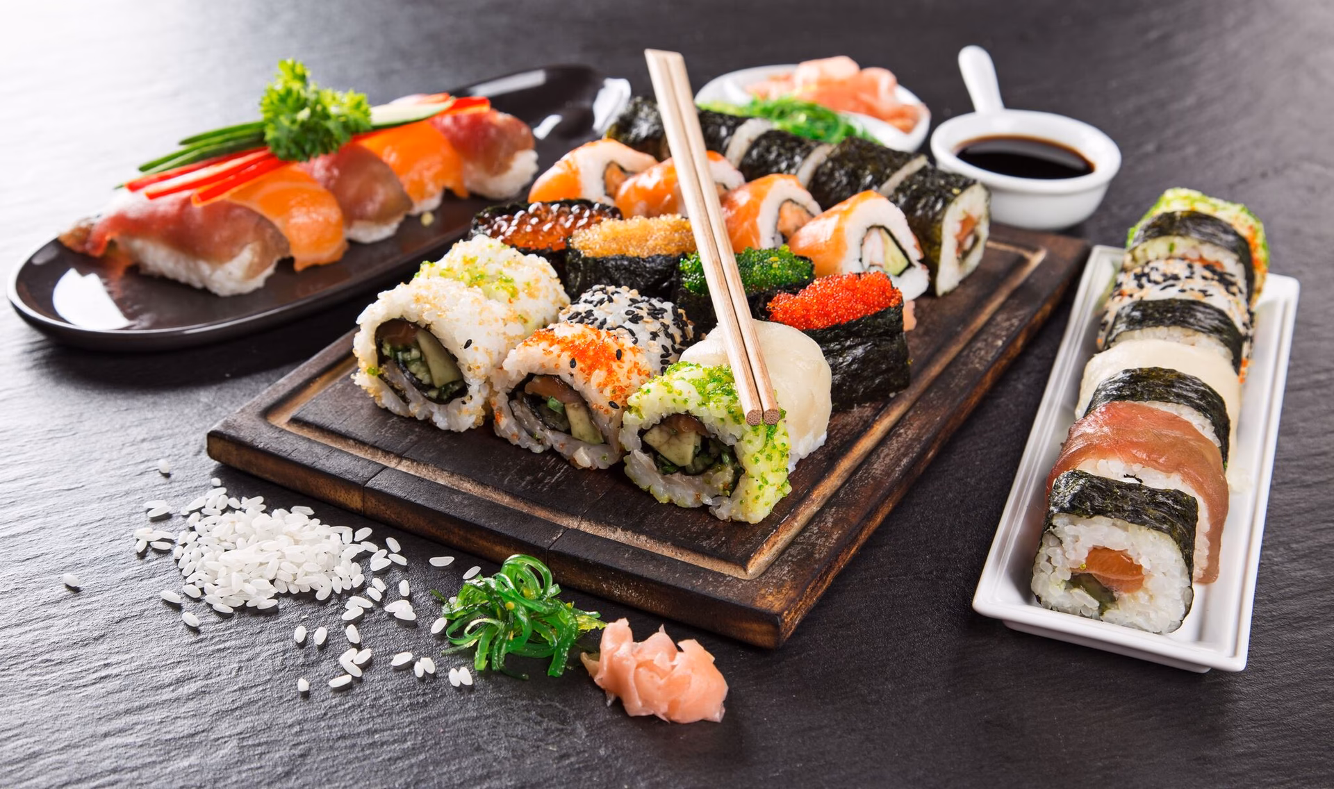 ¿Cuánto mide una pieza de sushi?