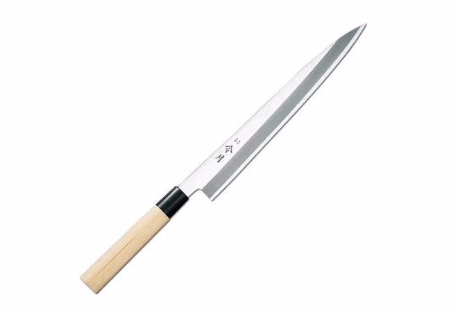 ¿Cuál es la máxima longitud de hoja de cuchillo para sushi?