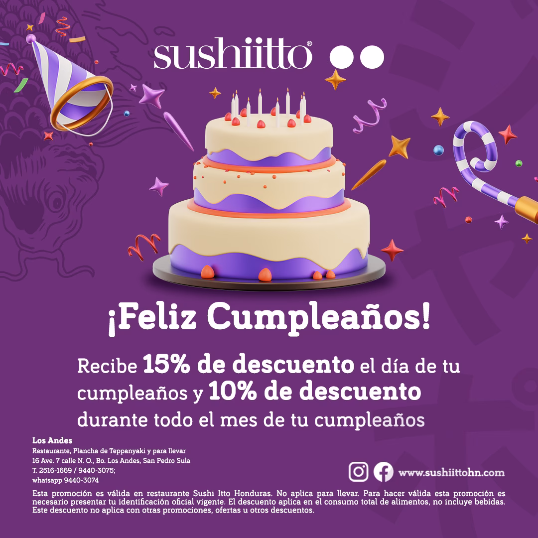 ¿Qué promoción lanzó Sushi Itto para celebrar sus años?
