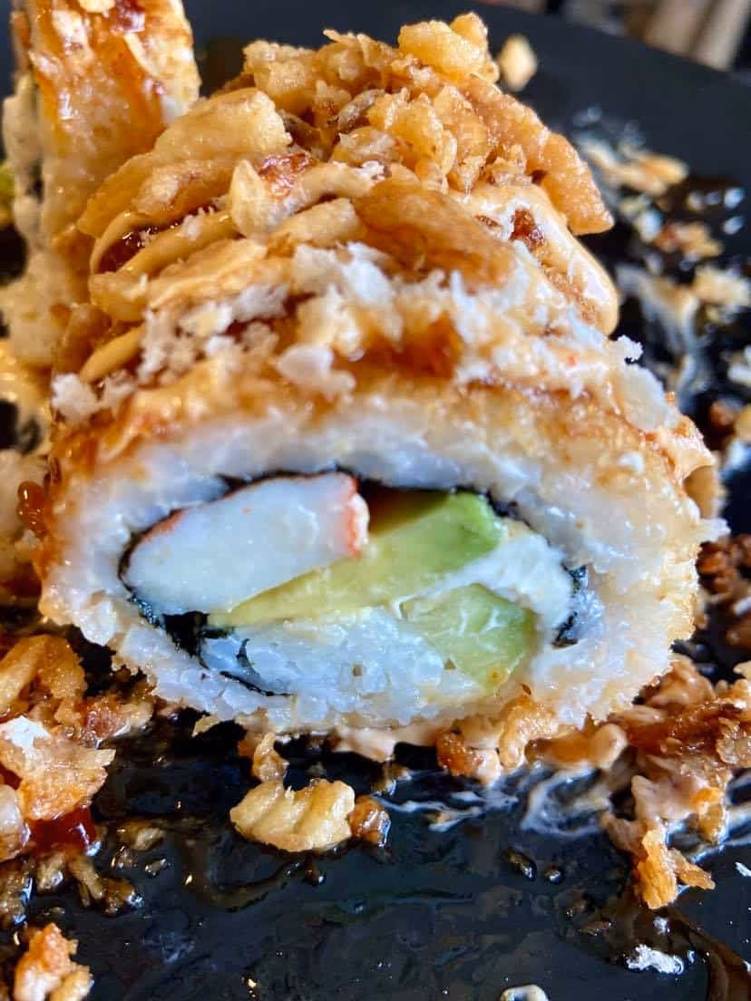 What is a deep fried sushi roll?
