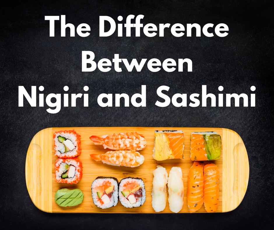 What is raw nigiri & sashimi?