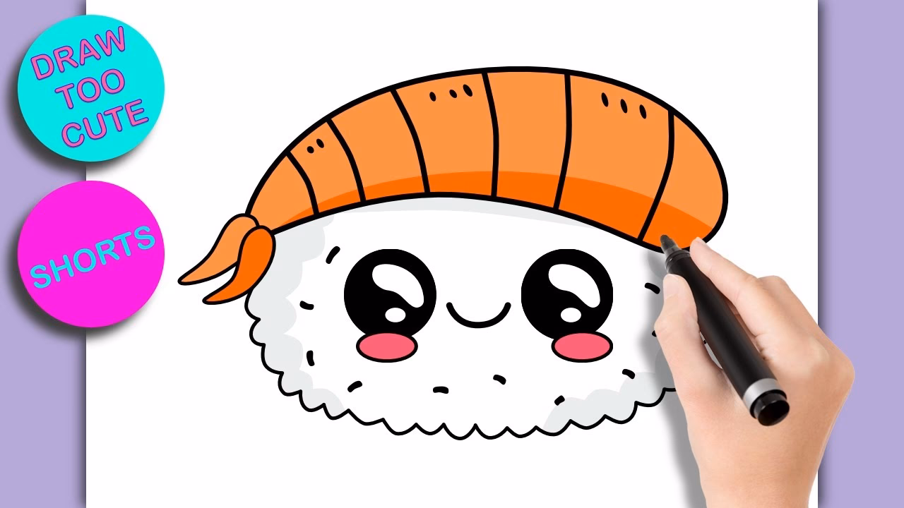 How do you make a sushi outline?