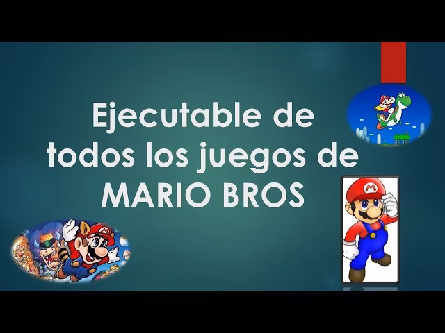 ¿Cómo se llama la aplicación de Mario Bros?