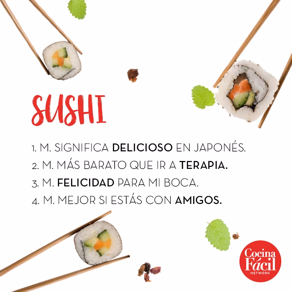 ¿Cuáles son las frases de sushi?
