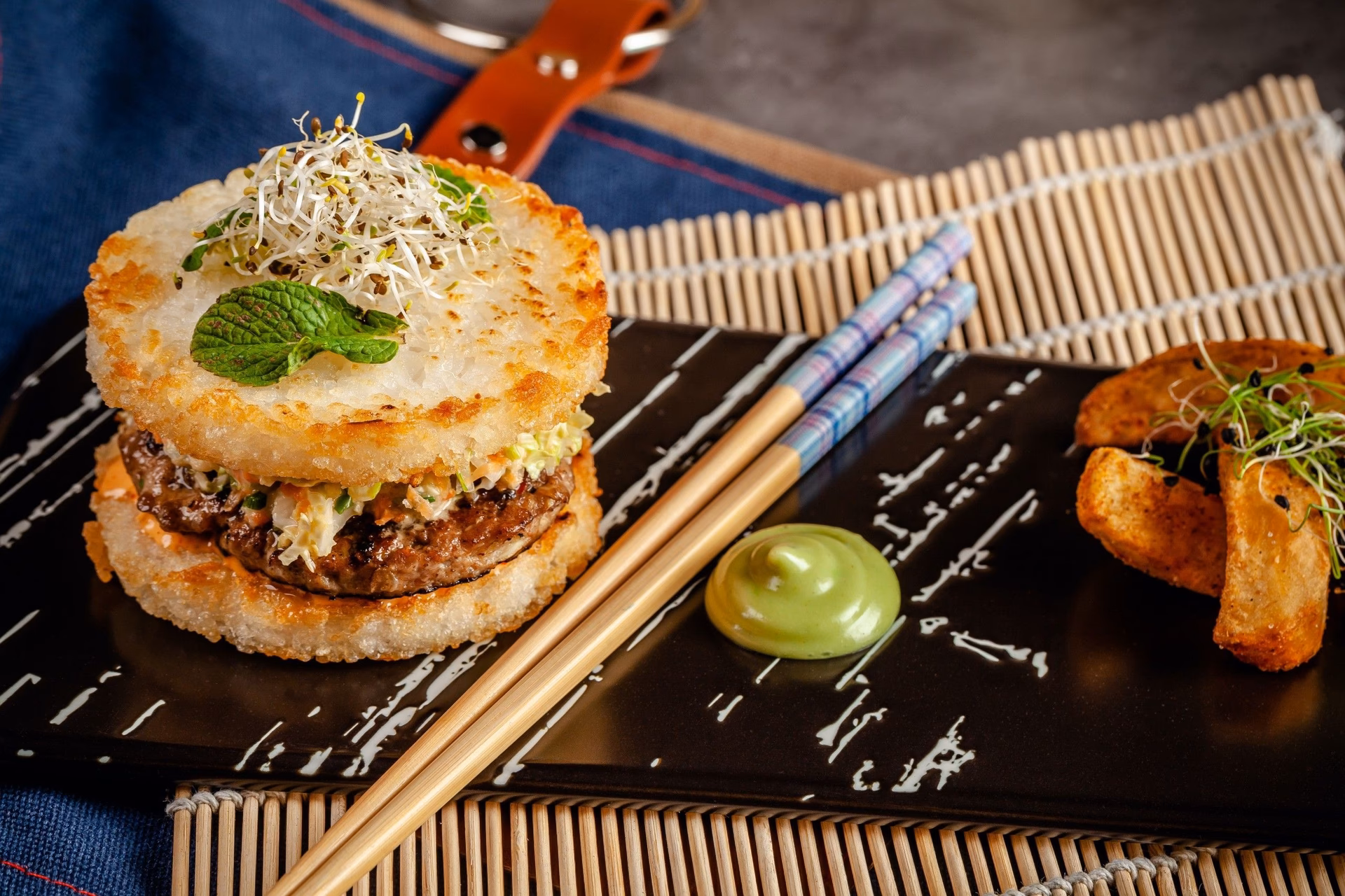 ¿Cuál es la diferencia entre sushi Burger y pan de hamburguesa?