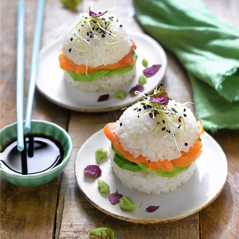 ¿Cuál es la diferencia entre sushi Burger y pan de hamburguesa?