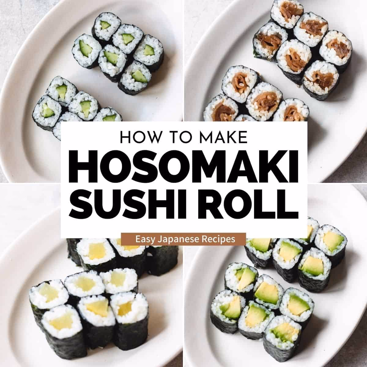¿Cómo se comen los hosomaki listos?