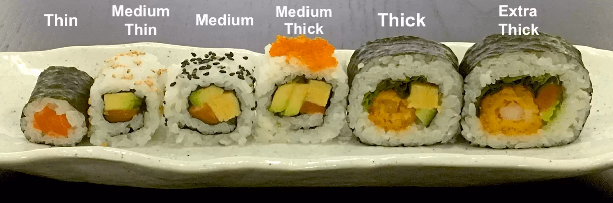 How many sushi rolls per person?