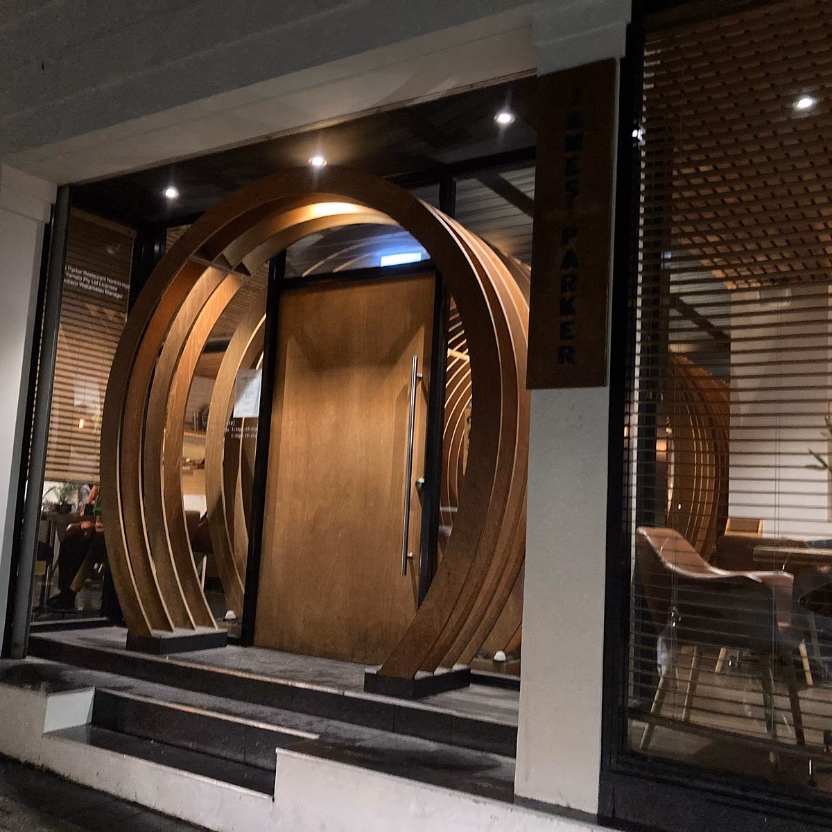 Does James Parker serve sashimi?