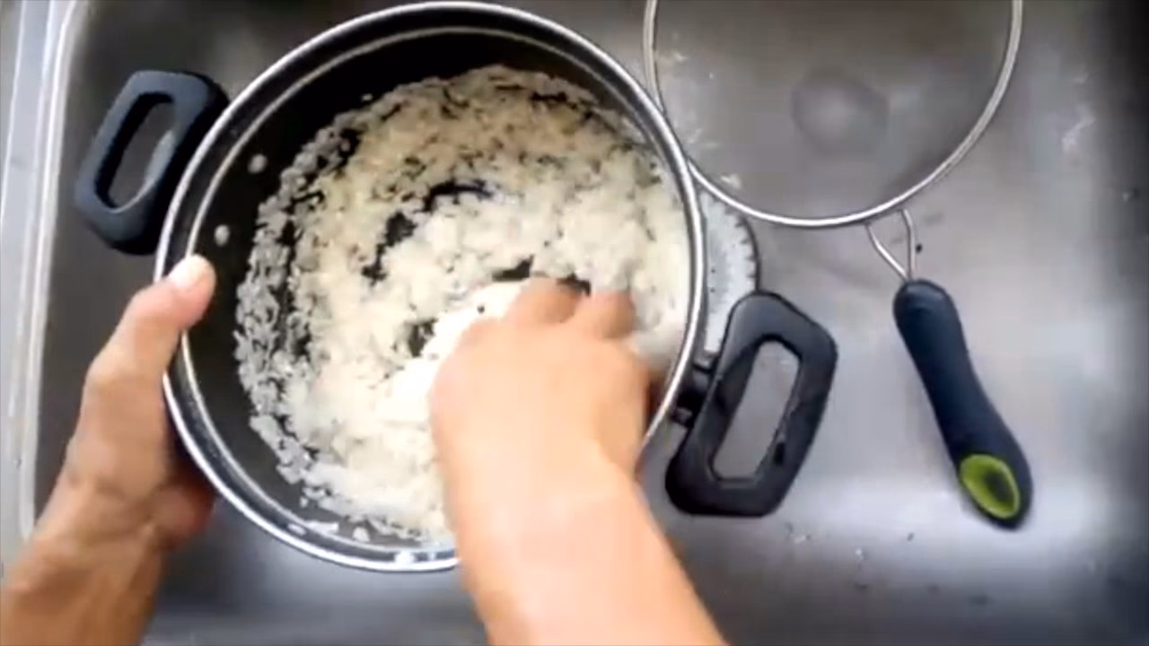 ¿Cuántos lavados de arroz de sushi?