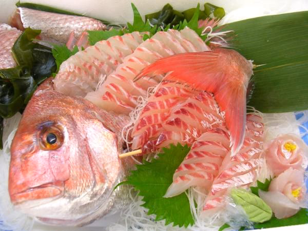 Where does Madai sashimi come from?