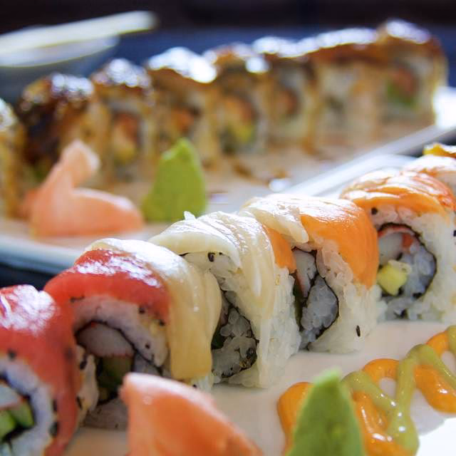 How much does a sushi roll cost in Orlando?