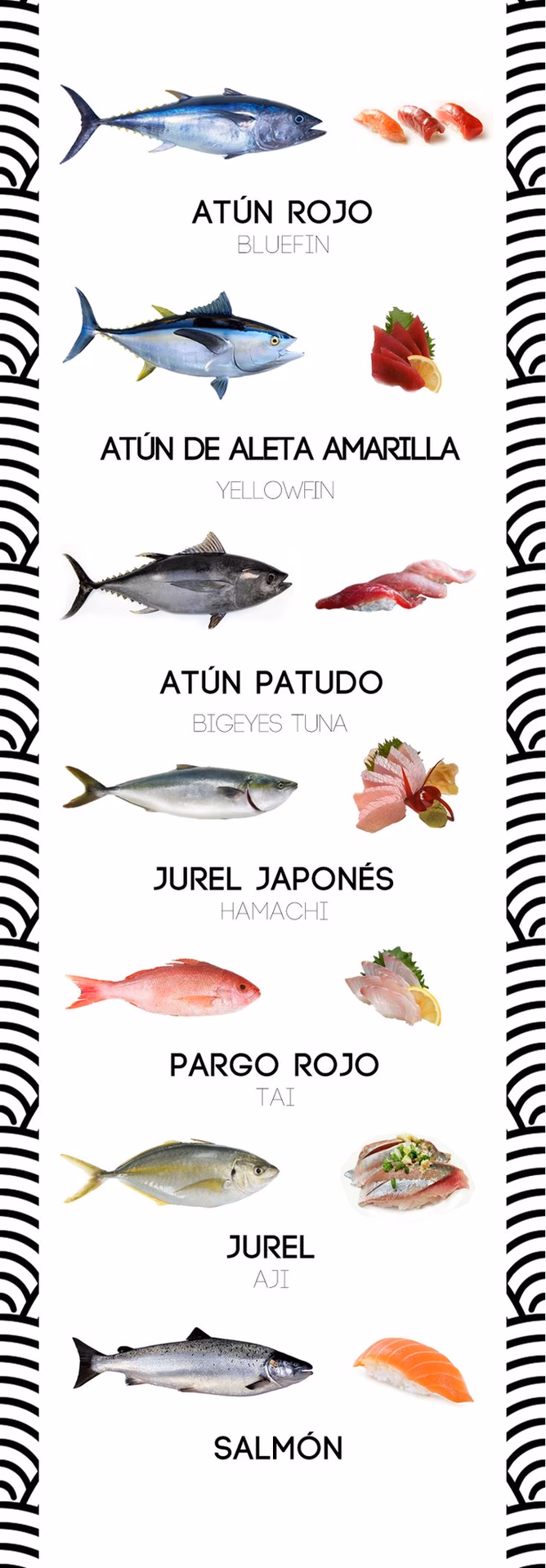 ¿Cuál es el mejor pescado para sushi?