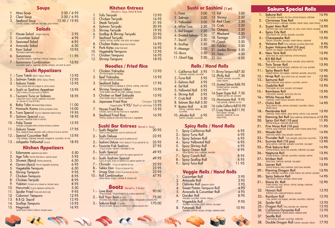 ¿Dónde se encuentra Sakura Sushi Bar?