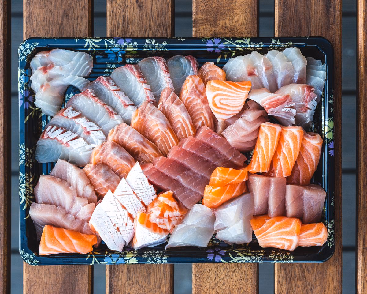 What is salmon sashimi?