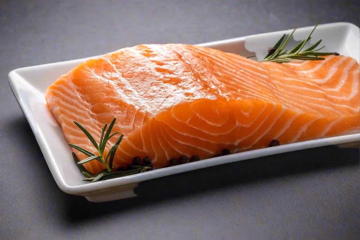 Is salmon sashimi raw?