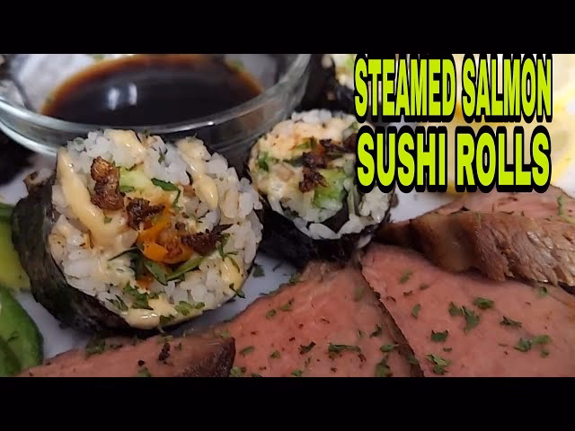 What is steamed abalone sushi?