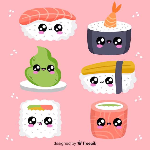 ¿Cuáles son los animales de dibujos animados kawaii?