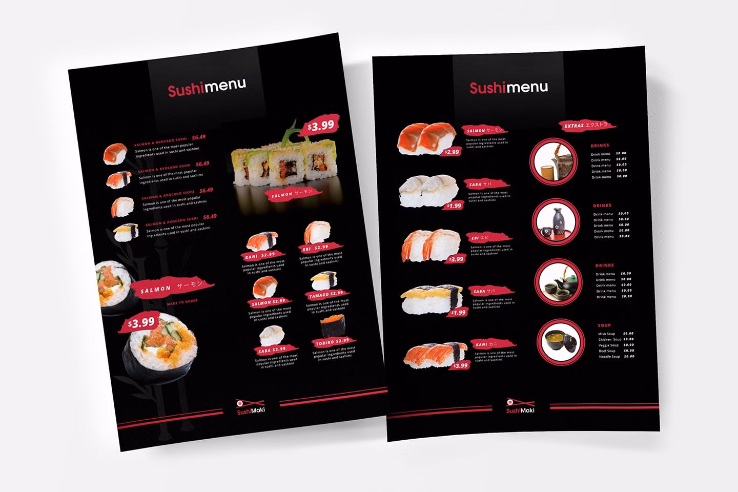 Why should you create a sushi menu template?