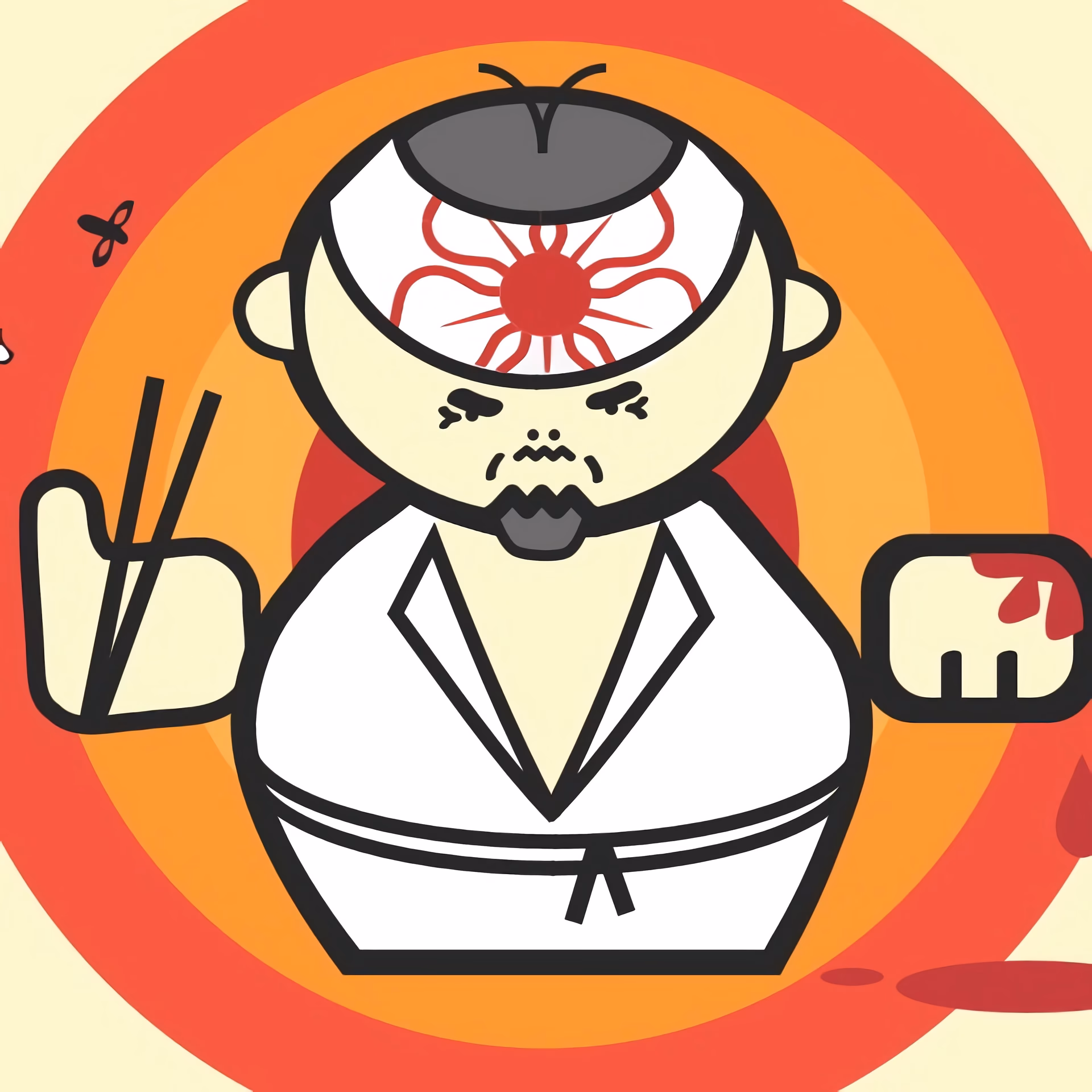 How do you play sushi running game?