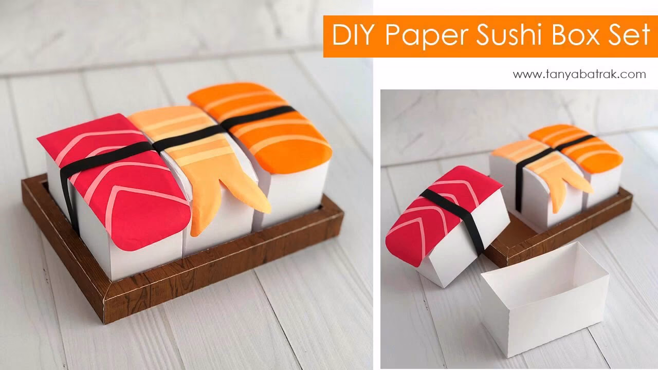 How big is a paper sushi box?