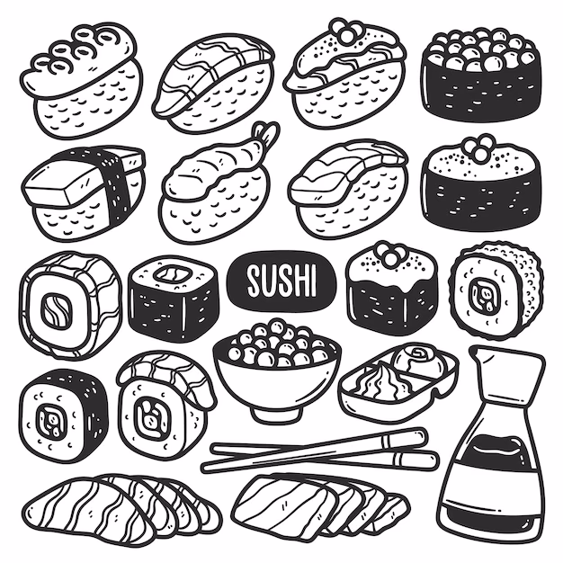 ¿Cómo se pueden personalizar los dibujos para colorear de sushi?