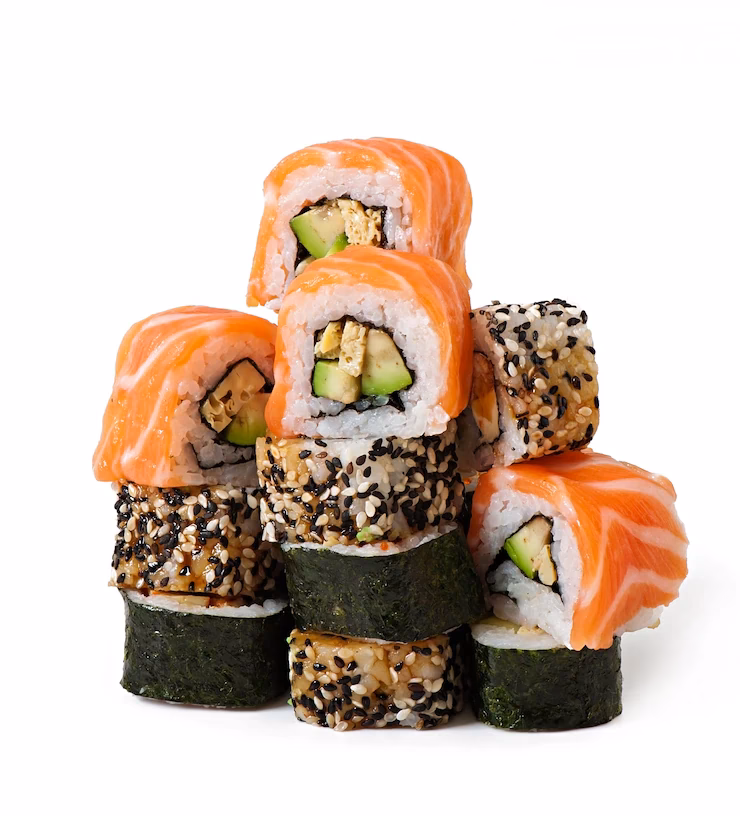 How many free sushi roll PNG files are there?