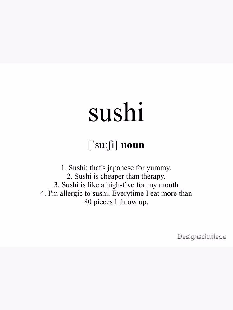 Why was the sushi glossary created?