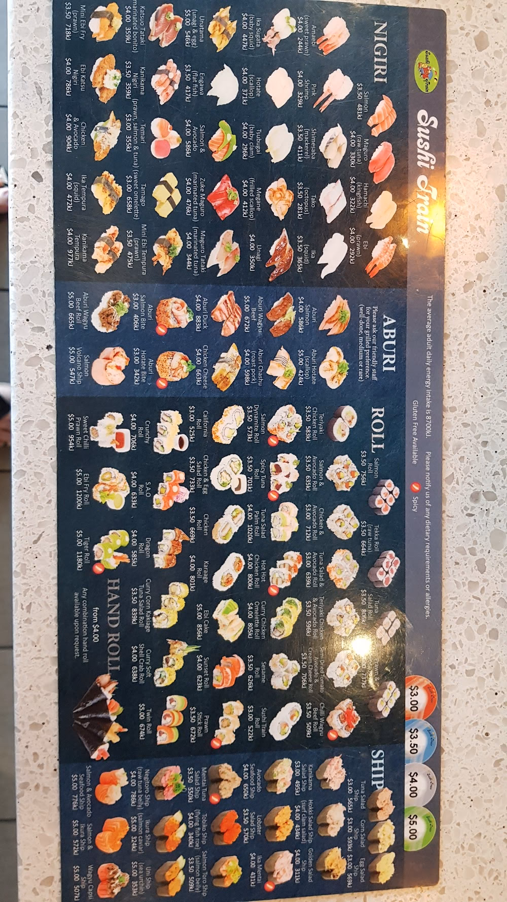 What to eat at sushi train?