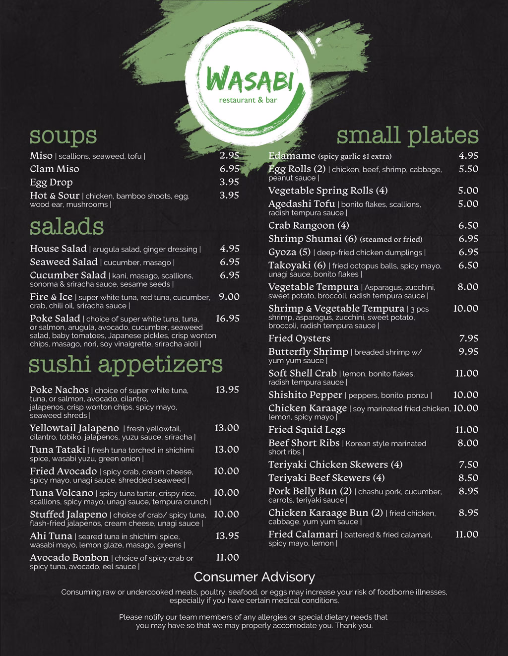 ¿Cuáles son los beneficios del wasabi?