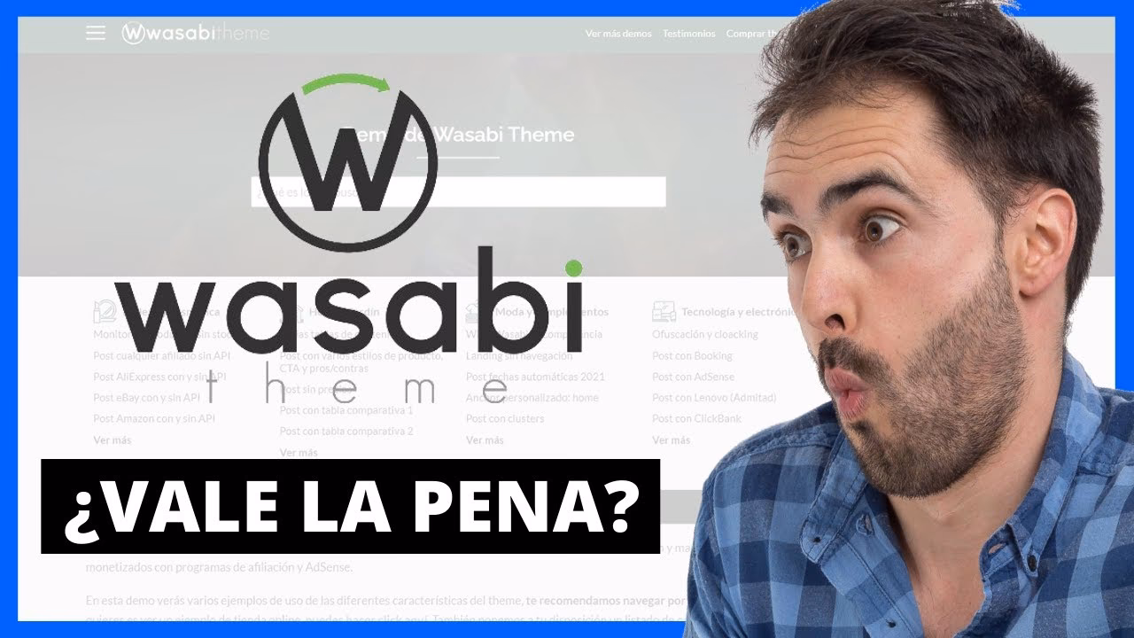 ¿Qué hace que Wasabi Theme sea fácil de usar?