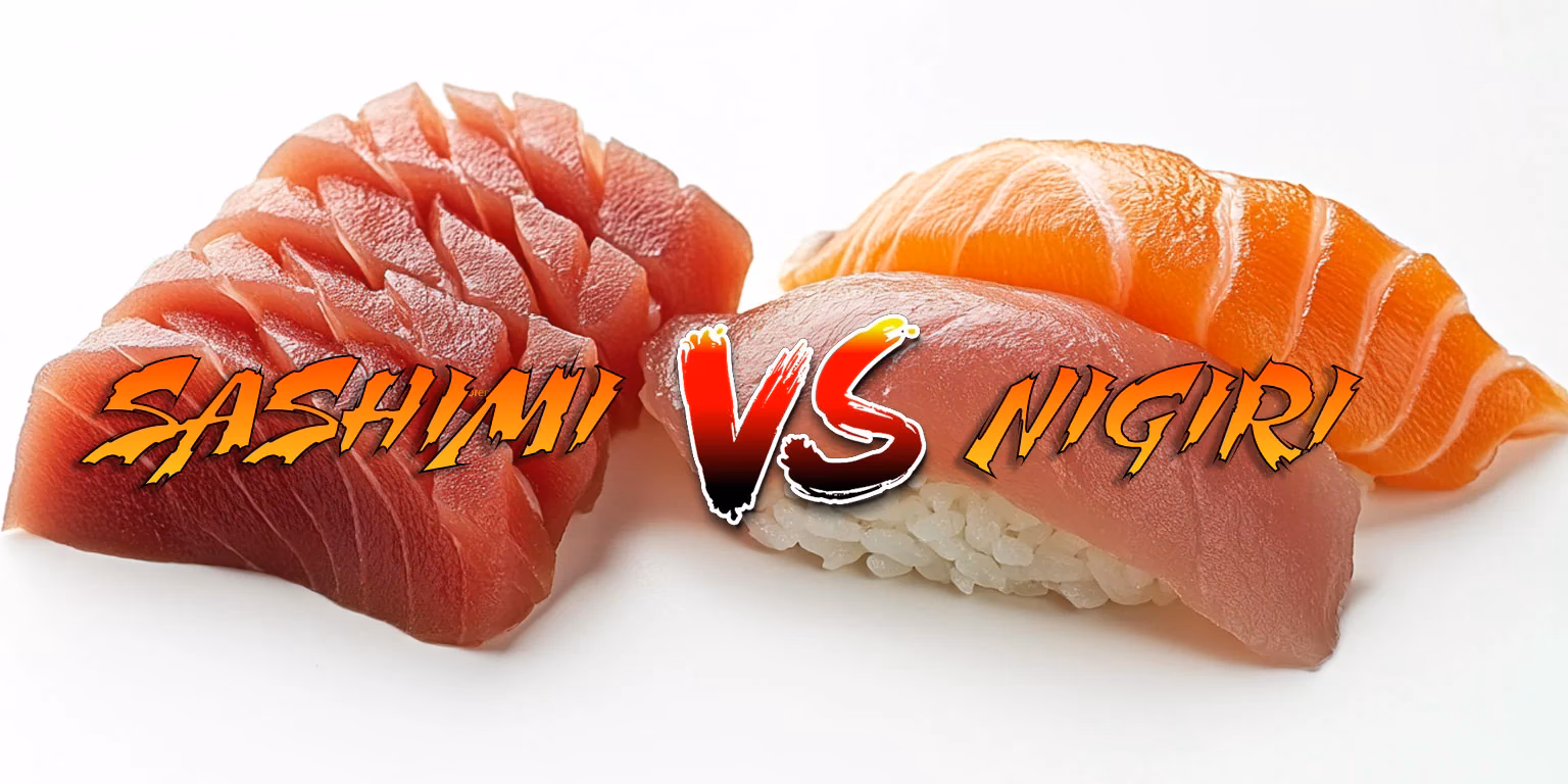 What is the difference between nigiri and sashimi?